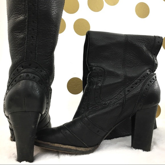Michael Kors Black Leather Calf Boots - Picture 3 of 8